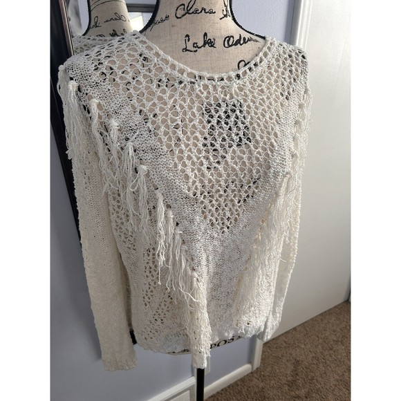 Amuse Society Knitted Sweater Fringe Detailing - Picture 8 of 12